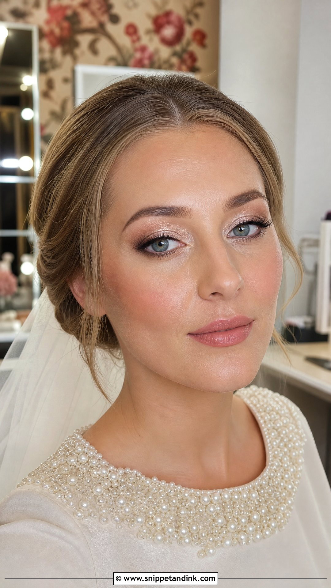 Champagne Eye Pale Wedding Makeup - Snippet and Ink - 20 Pale Wedding Makeup Ideas