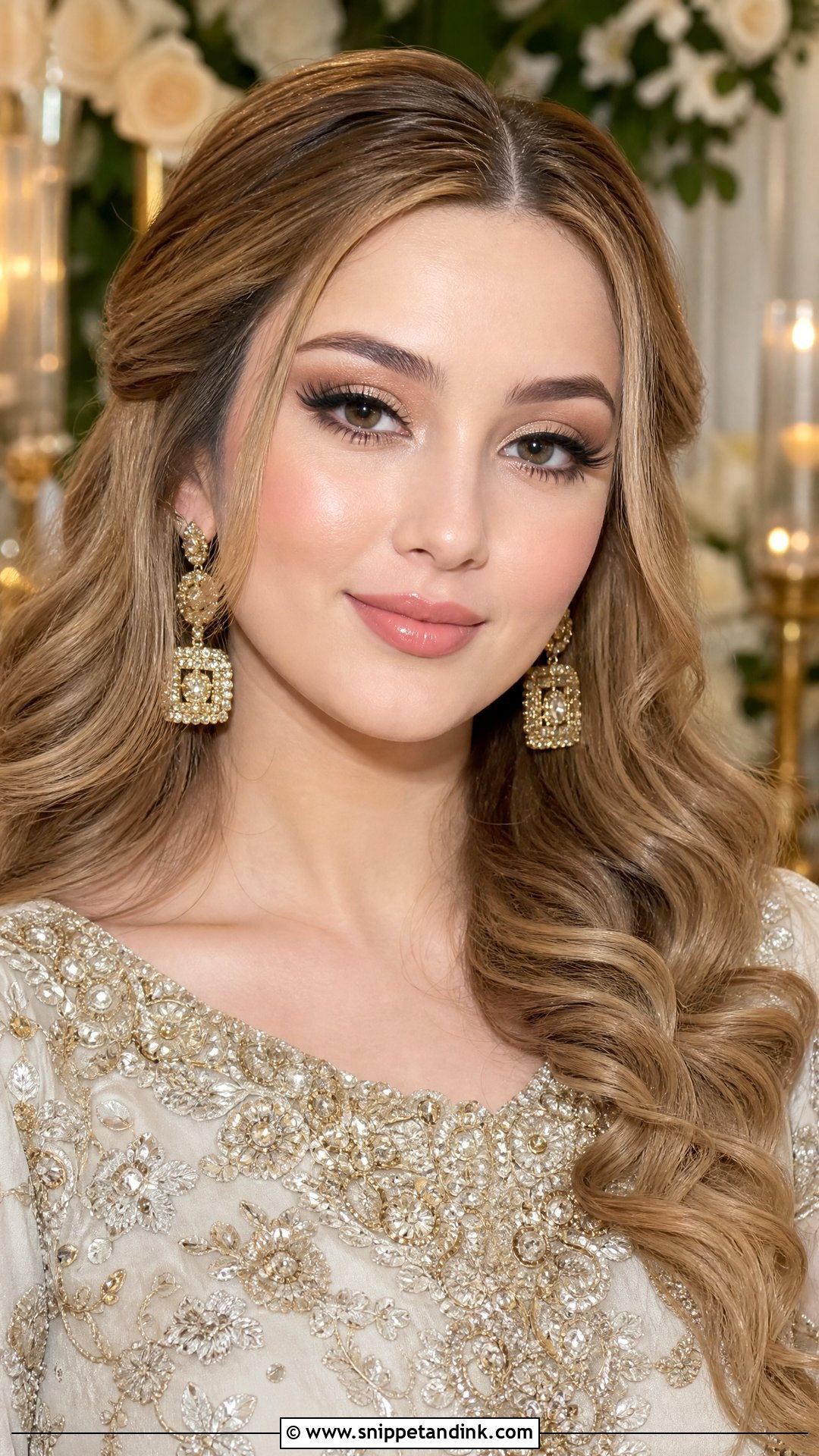 Champagne Eye Walima Makeup - Snippet and Ink - 30 Walima Makeup Ideas