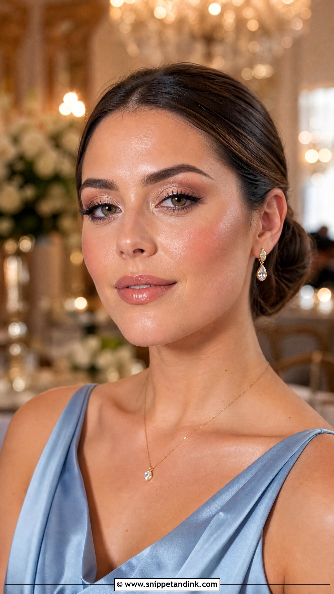 Champagne Eye Wedding Guest Makeup For Brunettes - Snippet and Ink - 20 Wedding Guest Makeup Brunette Ideas