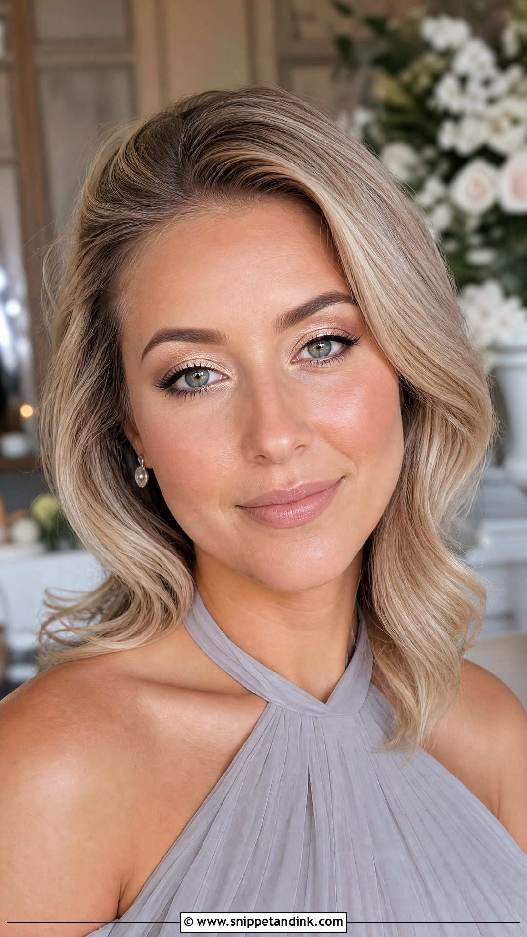Champagne Eye Wedding Guest Makeup - Snippet and Ink - 20 Simple Makeup for Wedding Guest Ideas