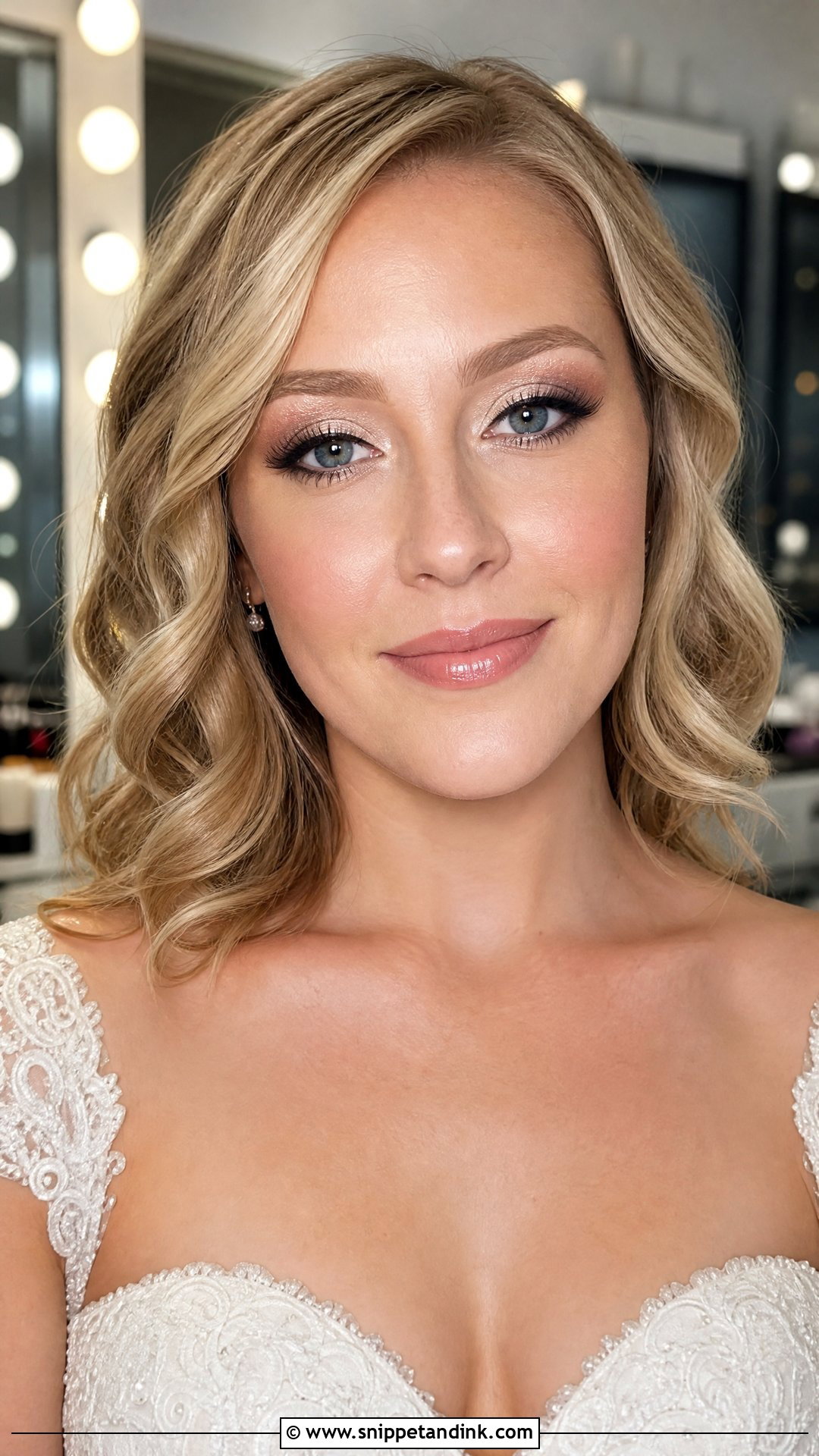 Champagne Eye Wedding Makeup For Blondes - Snippet and Ink - 20 Wedding Makeup for Blondes
