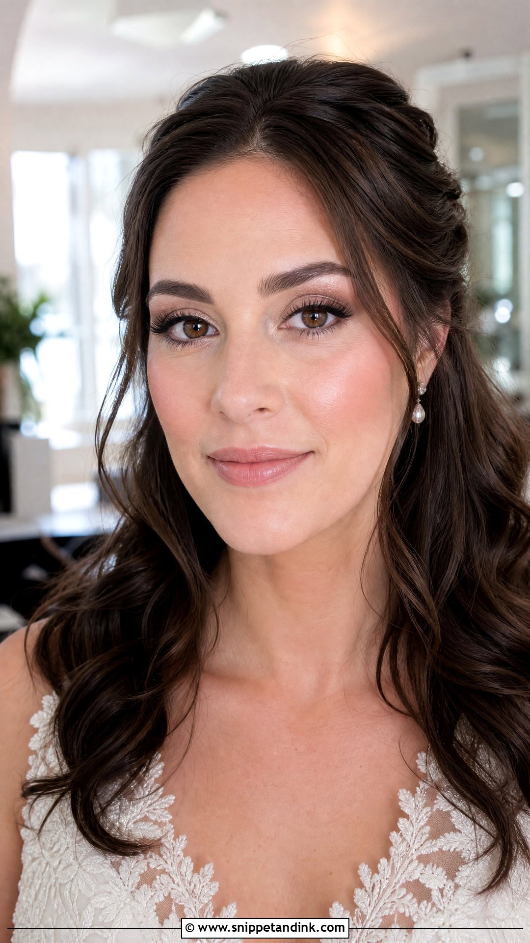 Champagne Eye Wedding Makeup For Brown Eyes - Snippet and Ink - 20 Natural Wedding Makeup for Brown Eyes and Brunettes Dark Hair