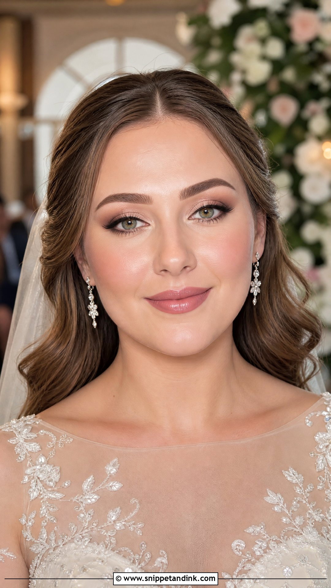 Champagne Eye Wedding Makeup For Round Face - Snippet and Ink - 20 Wedding Makeup Round Face Ideas