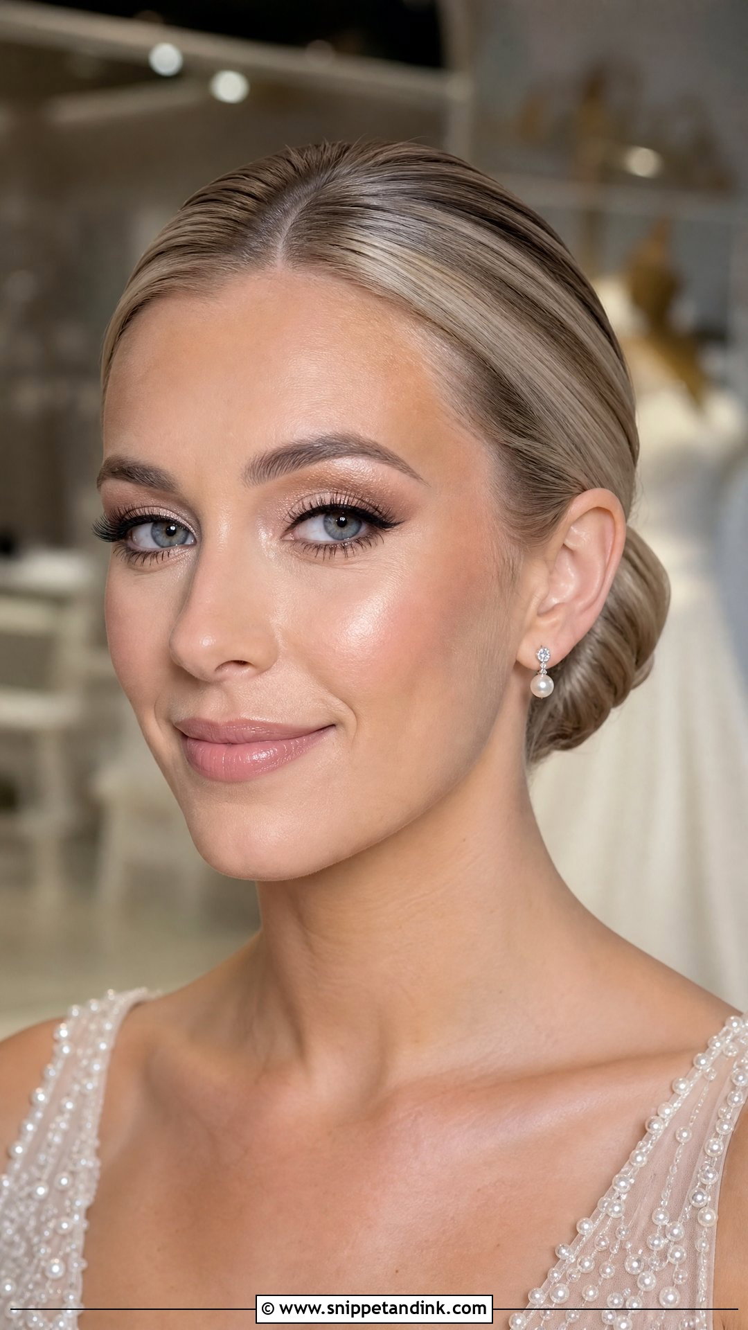Champagne Eye Wedding Makeup for Fair Skin - Snippet and Ink - 20 Wedding Makeup for Fair Skin Ideas