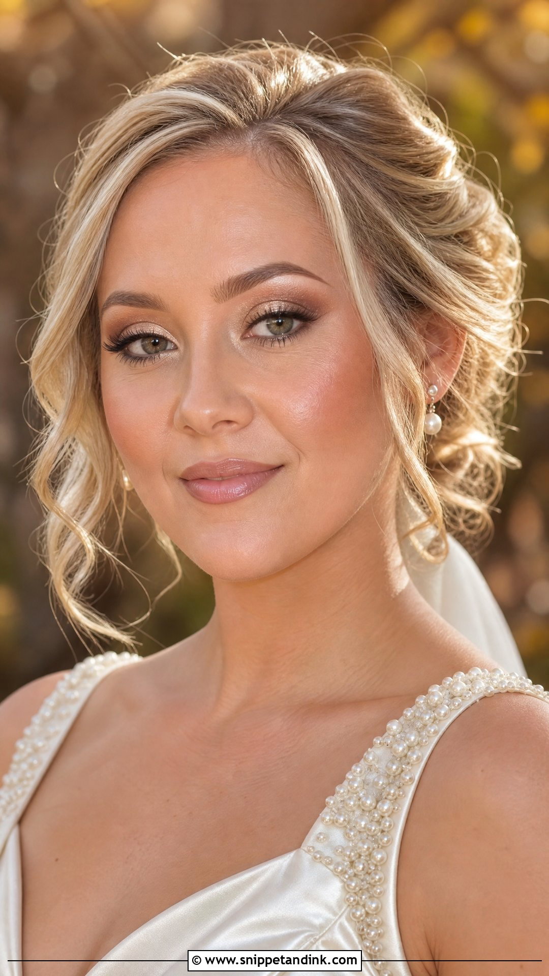 Champagne Fall Bridal Makeup - Snippet and Ink - 20 Fall Bridal Makeup Ideas