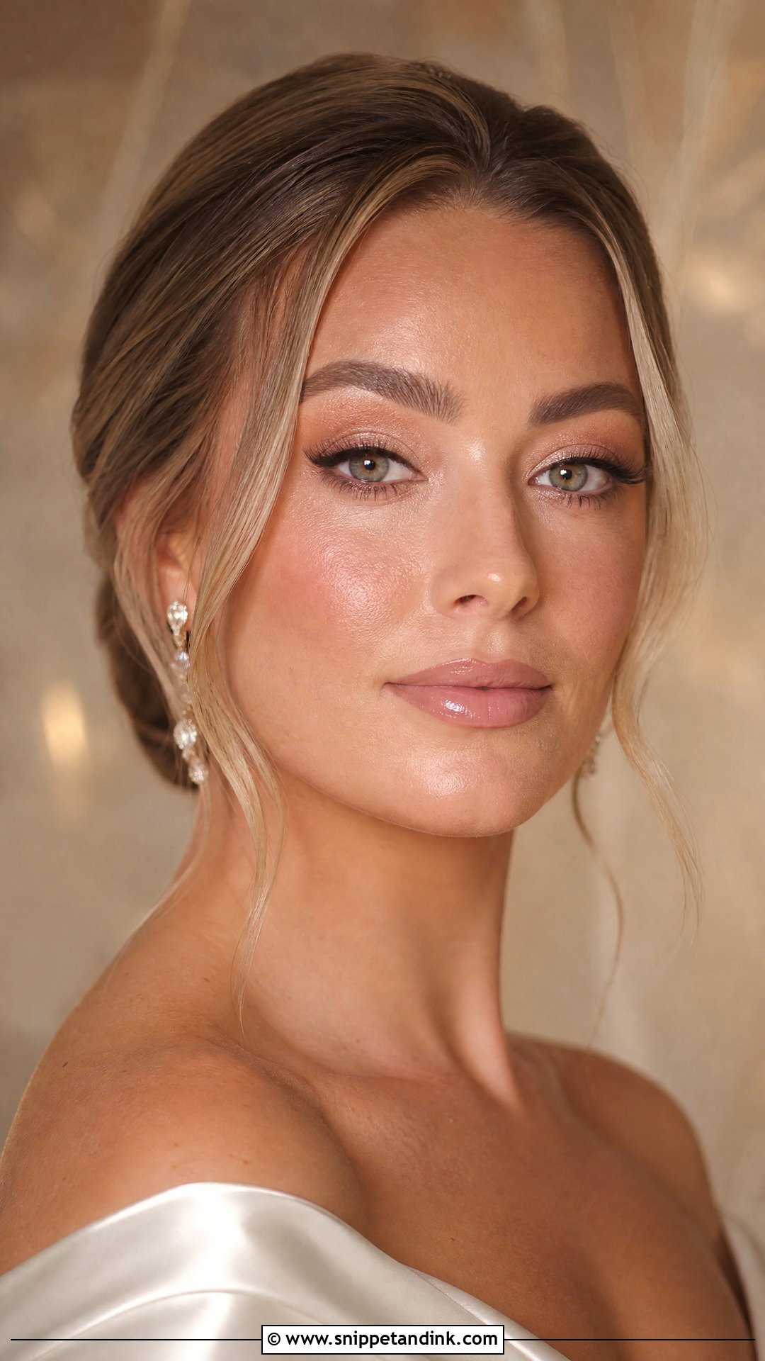 Champagne Glam Wedding Makeup - Snippet and Ink - 25 Dramatic Wedding Makeup Ideas