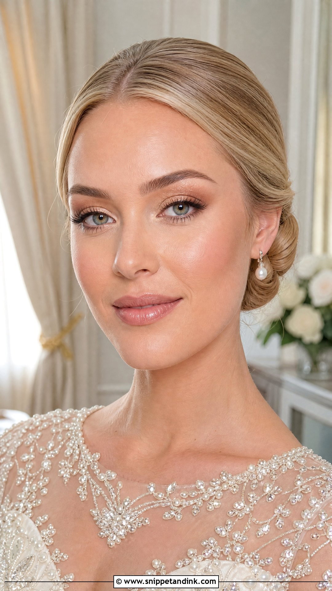 Champagne Glam Wedding Makeup - Snippet and Ink - 20 Glam Makeup Looks Wedding