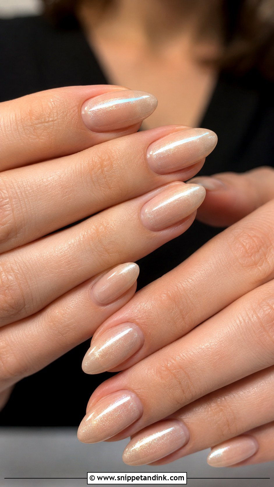 Champagne Glazed Wedding Nails - Snippet and Ink - 20 Champagne Wedding Nails