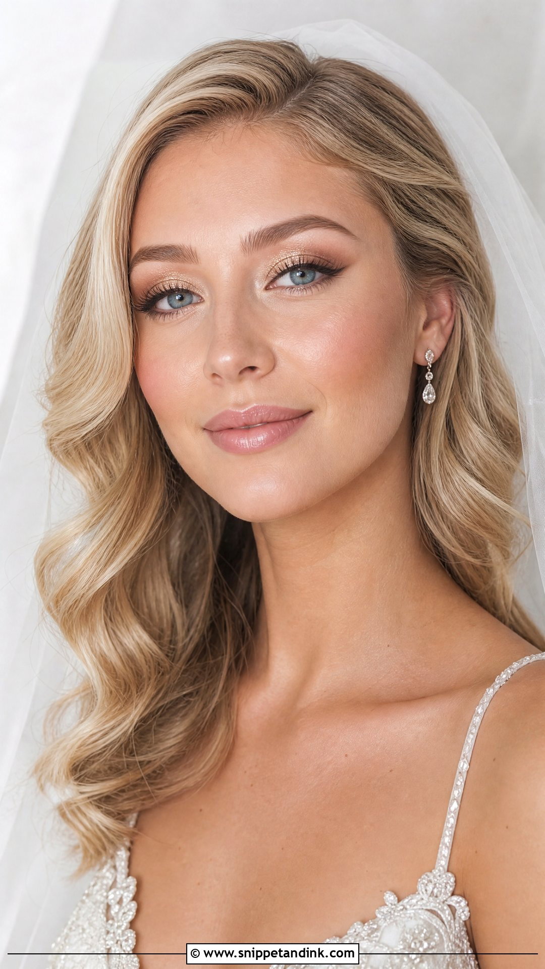 Champagne Glitter Wedding Makeup - Snippet and Ink - 20 Wedding Makeup Glitter Ideas
