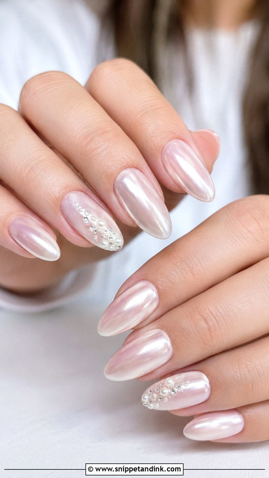 Champagne Glitter Wedding Nails - Snippet and Ink - 20 Bling Wedding Nails