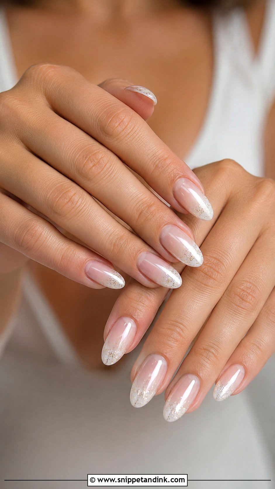 Champagne Glitter Wedding Nails - Snippet and Ink - 20 Wedding Nails for Indian Bride