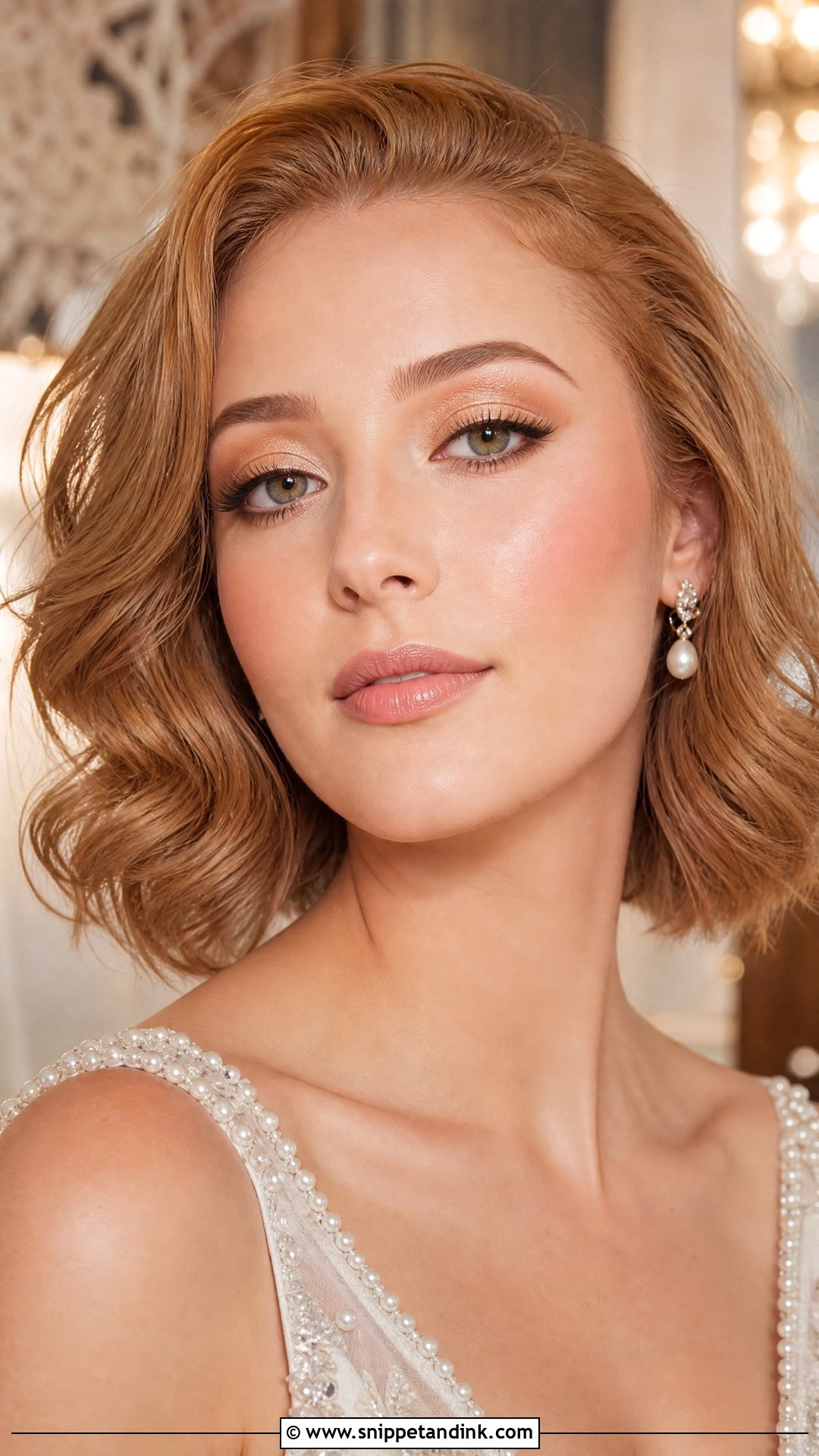 Champagne Glow Blushing Bride Makeup - Snippet and Ink - 20 Blushing Bride Makeup Ideas