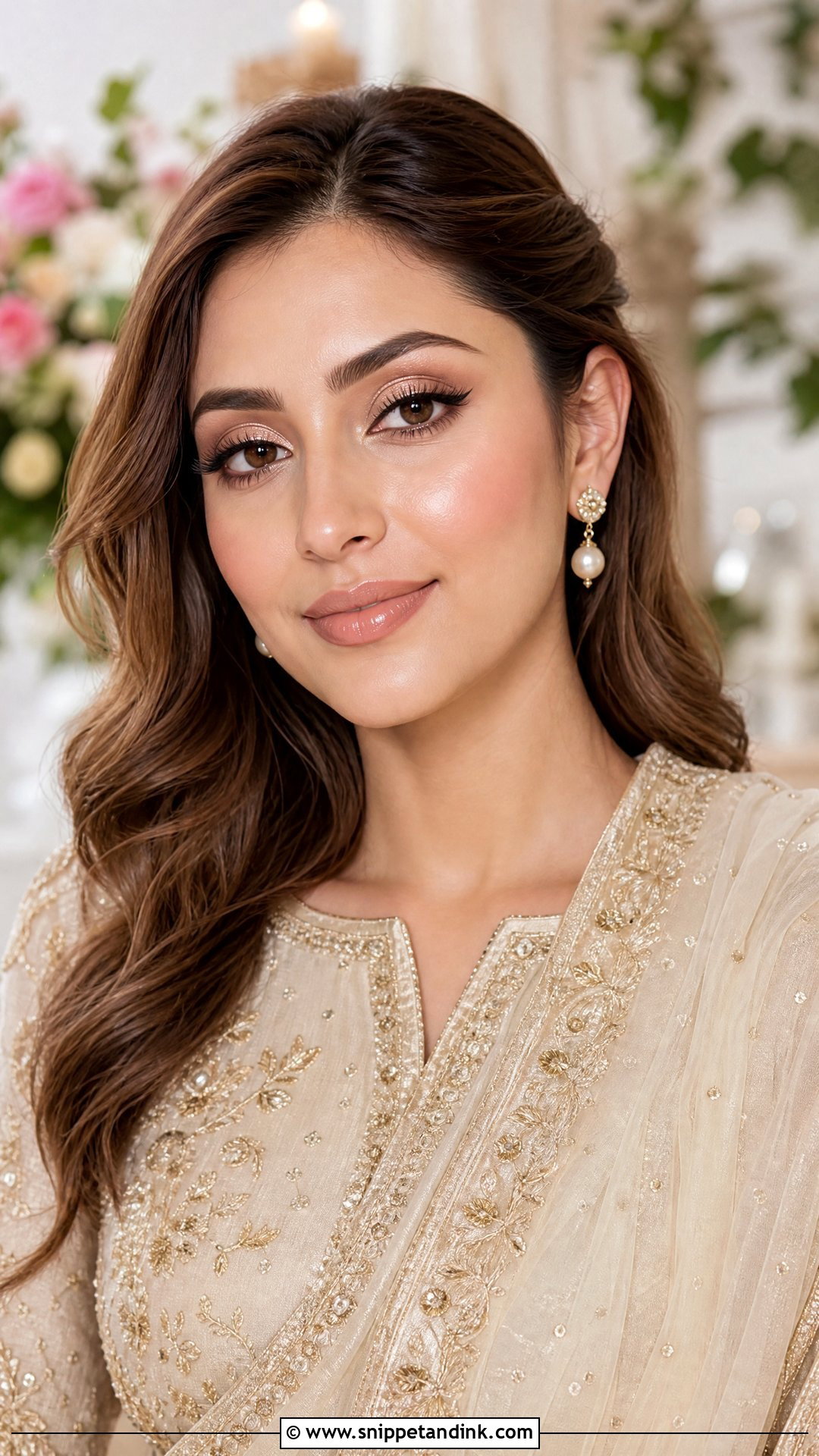 Champagne Indian Wedding Eye Makeup - Snippet and Ink - 20 Indian Wedding Eye Makeup Ideas