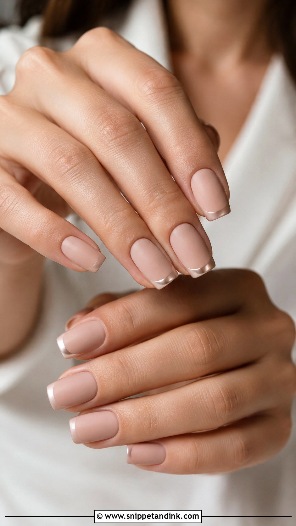 Champagne Matte Wedding Nails - Snippet and Ink - 20 Champagne Wedding Nails