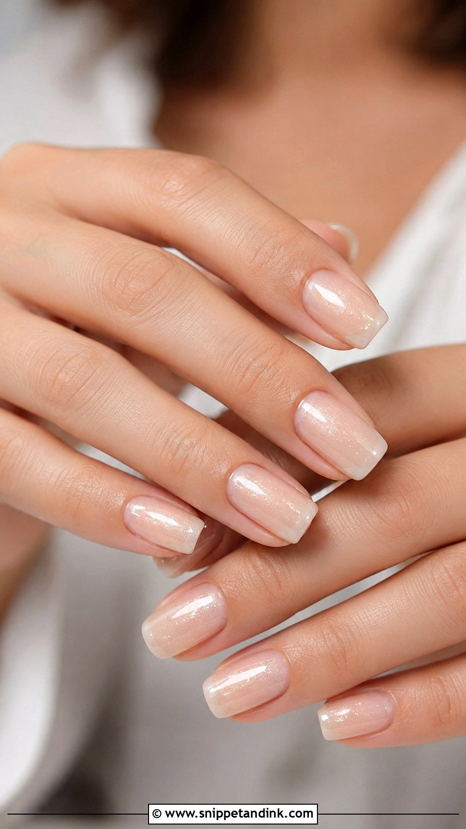 Champagne Milky Wedding Nails - Snippet and Ink - 20 Champagne Wedding Nails