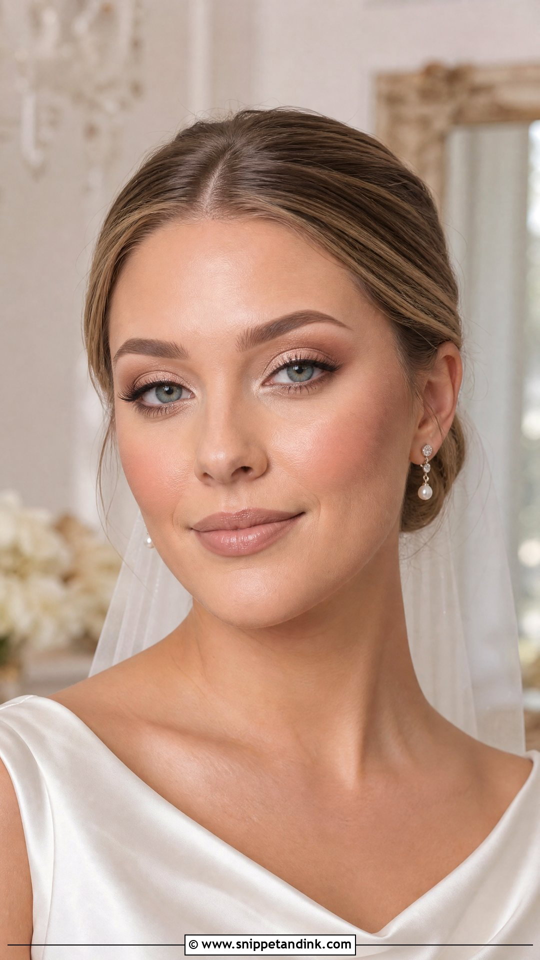 Champagne Nude Bridal Makeup - Snippet and Ink - 25 Nude Bridal Makeup Ideas