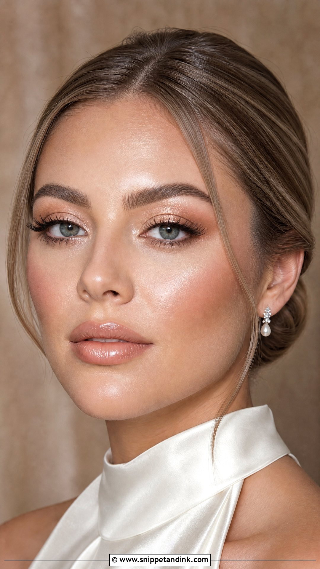 Champagne Nude Wedding Lip Combo - Snippet and Ink - 20 Wedding Lip Combo Ideas