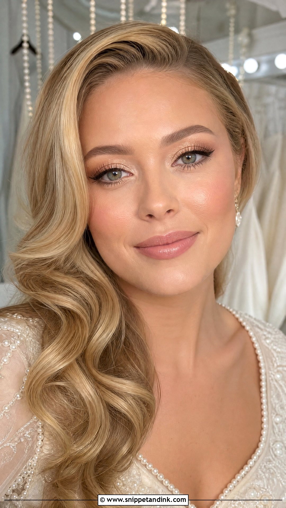Champagne Nude Wedding Makeup - Snippet and Ink - 20 Nude Makeup for Wedding Ideas