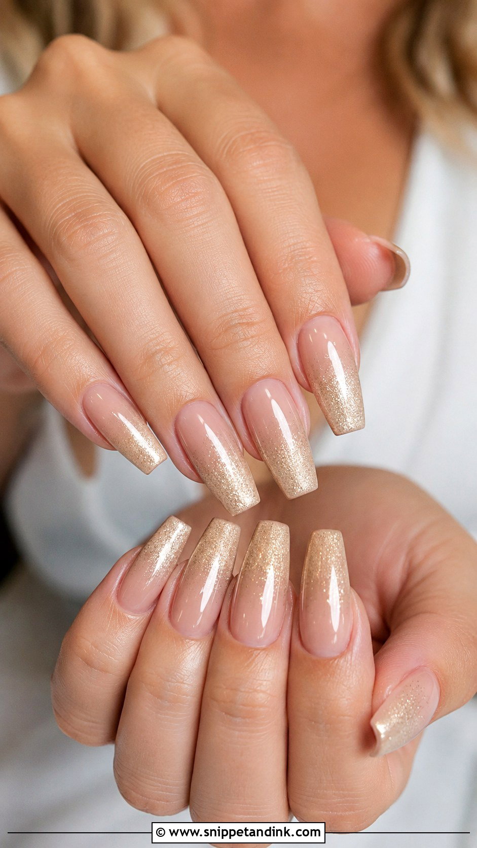 Champagne Ombre Bridal Nails - Snippet and Ink - 20 Ombre Bridal Nails