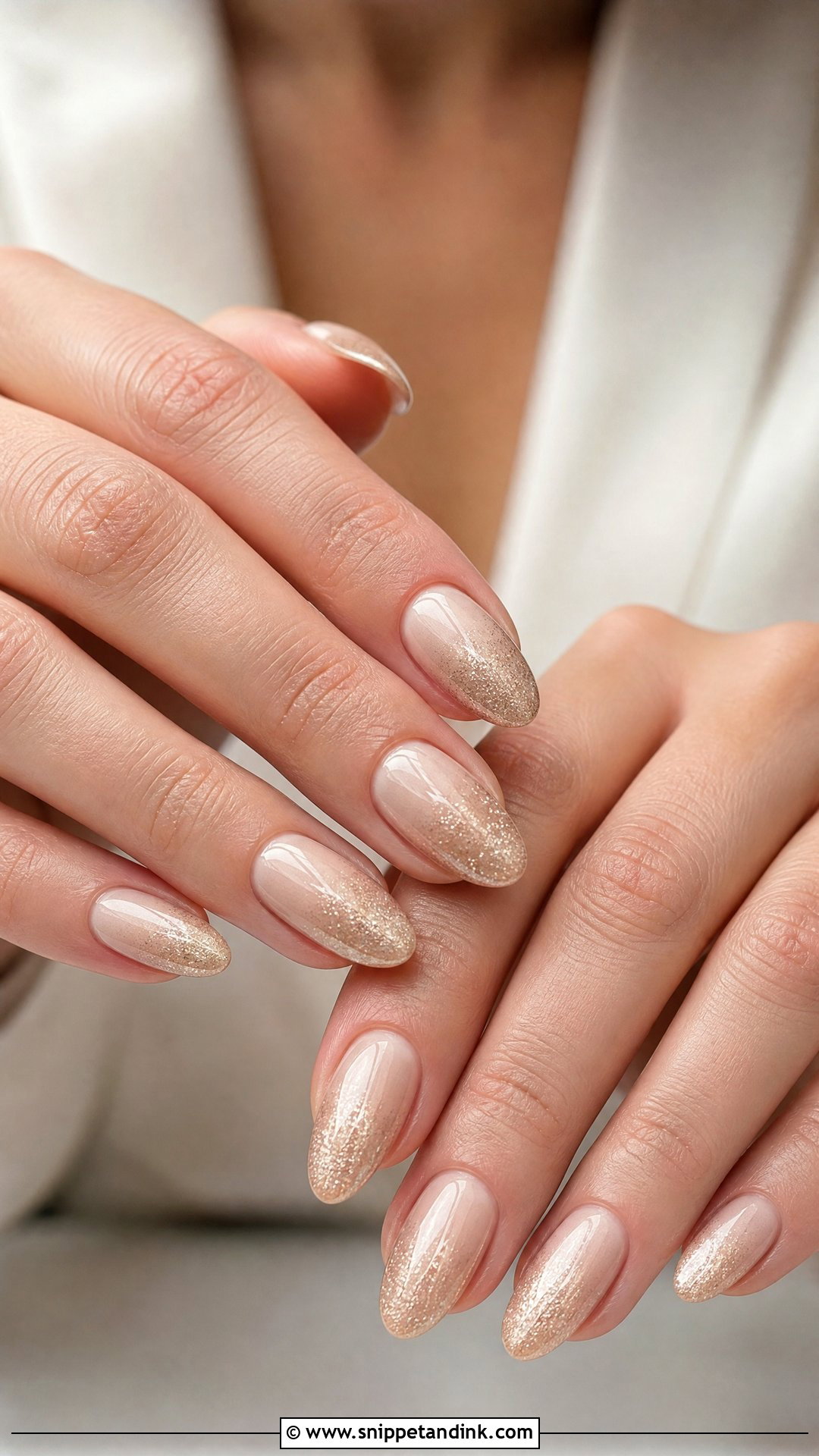 Champagne Ombre Wedding Nails - Snippet and Ink - 25 Ombre Wedding Nails
