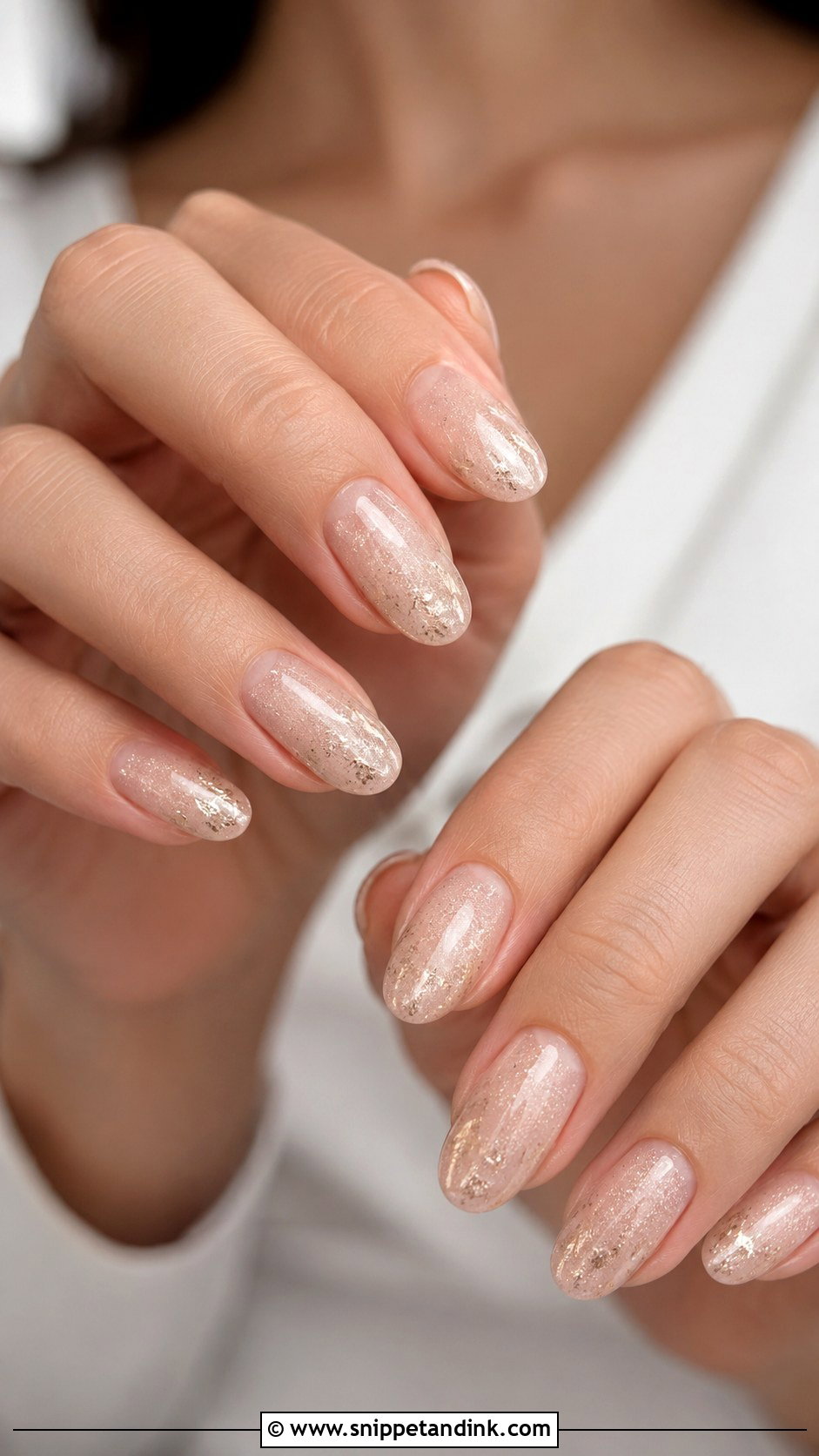Champagne Shimmer Desi Wedding Nails - Snippet and Ink - 30 Desi Wedding Nails