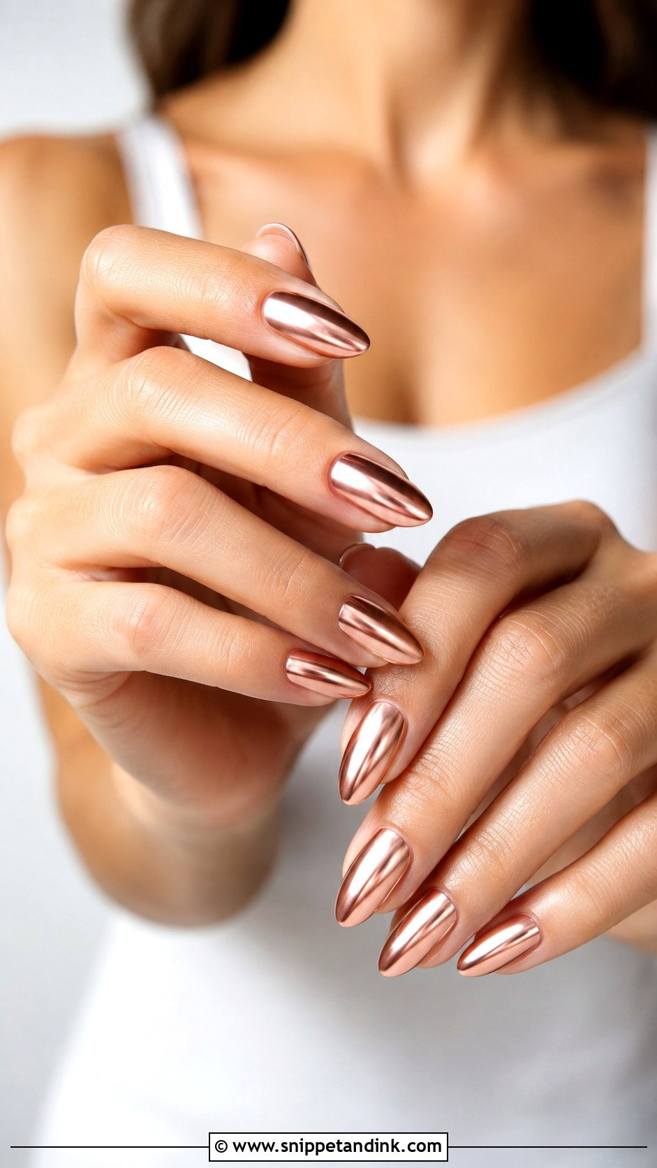 Champagne Shimmer Nails - Snippet and Ink - 20 Summer Wedding Guest Nails