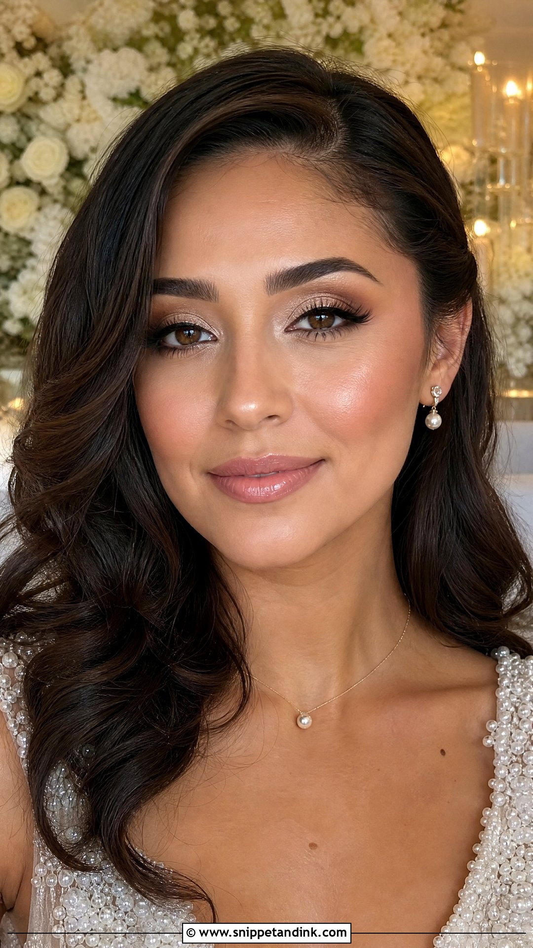 Champagne Shimmer Wedding Eye Makeup - Snippet and Ink - 20 Eye Makeup for Wedding Ideas