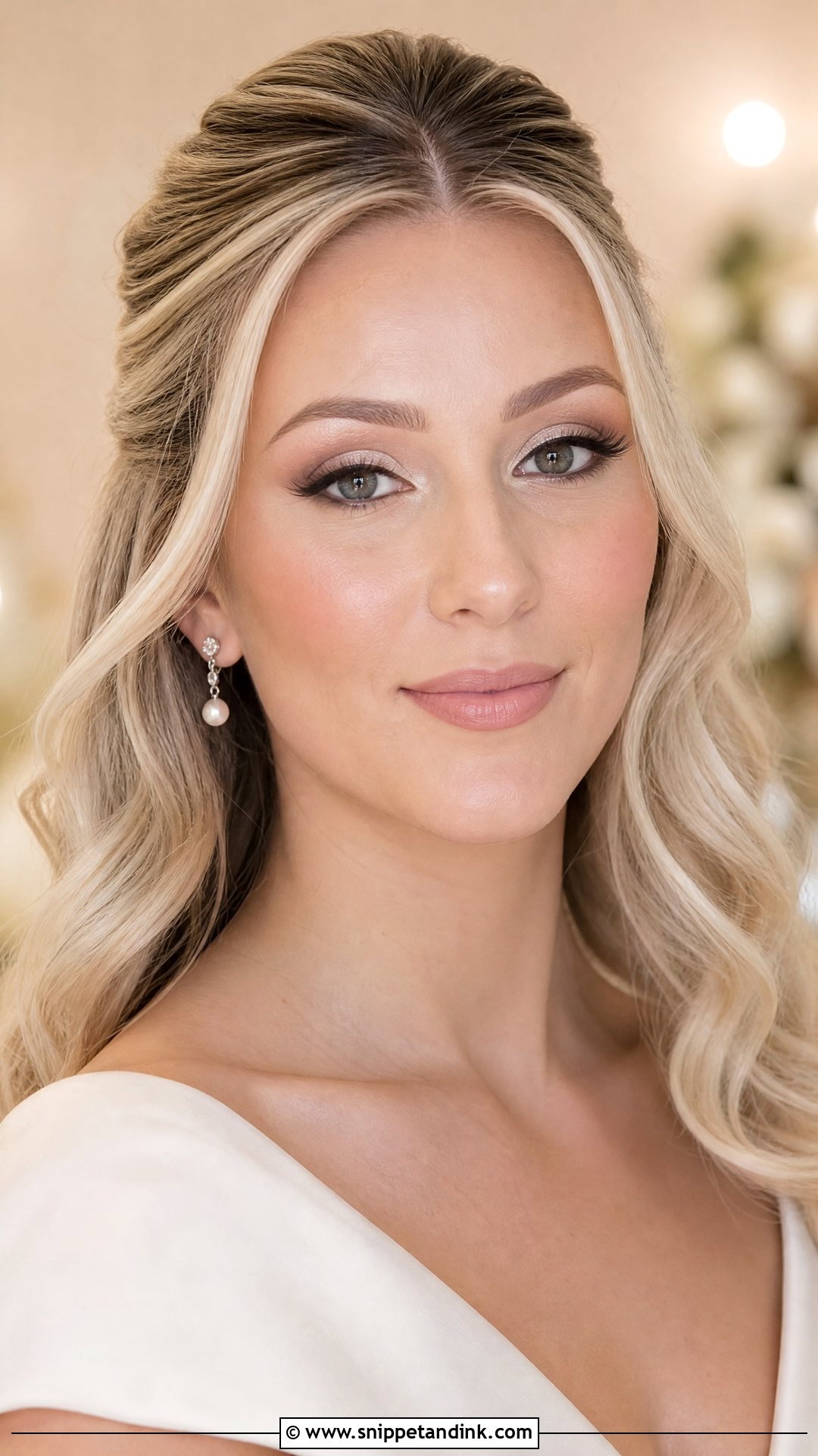 Champagne Shimmer Wedding Makeup For Hooded Eyes - Snippet and Ink - 20 Wedding Makeup Hooded Eyes Brides