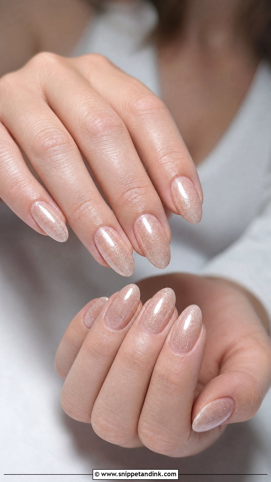 Champagne Shimmer Wedding Nails - Snippet and Ink - 25 Nail Designs for Wedding