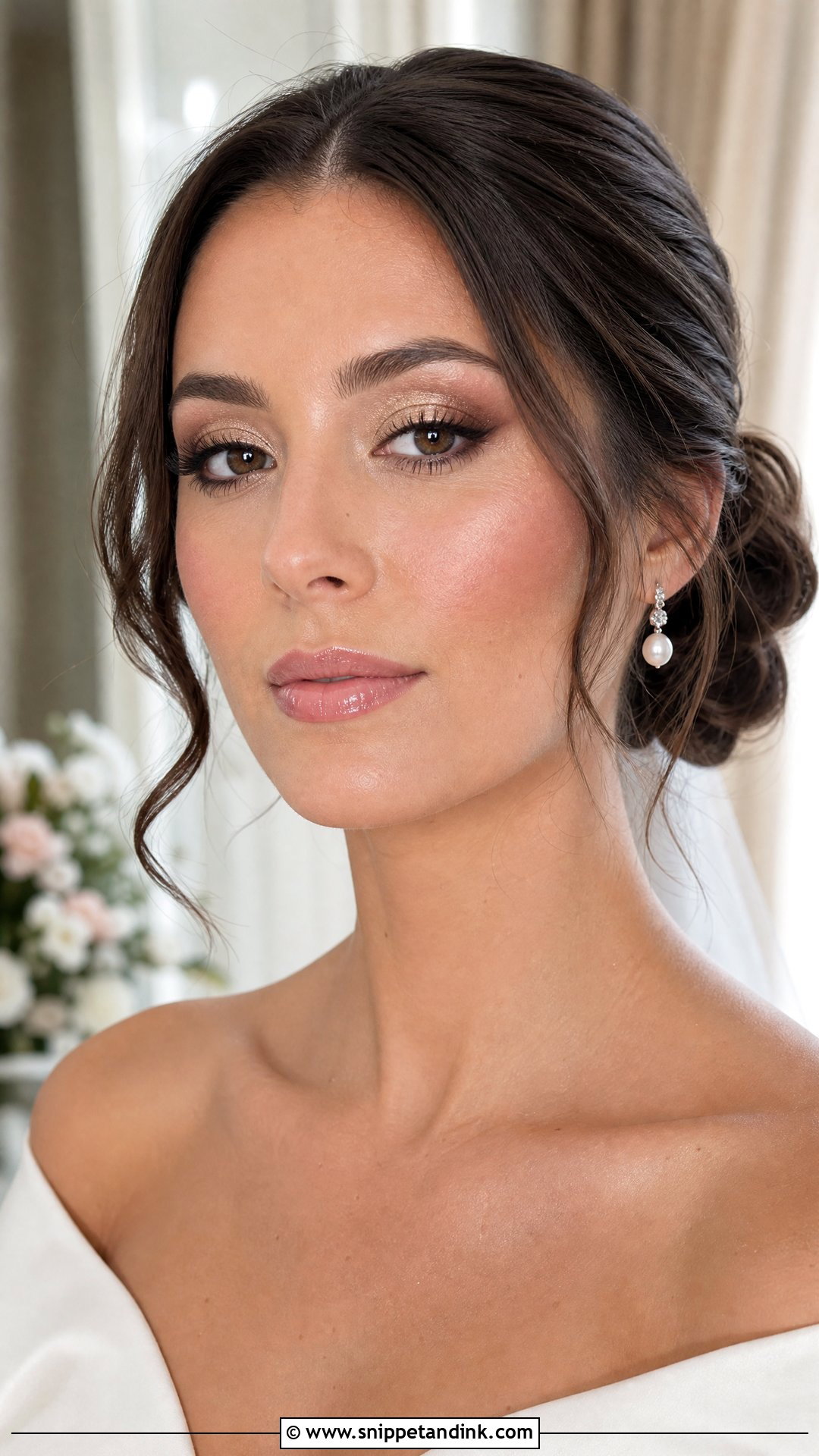 Champagne Smokey Eye Bridal Makeup - Snippet and Ink - 20 Smokey Eye Wedding Makeup Brides