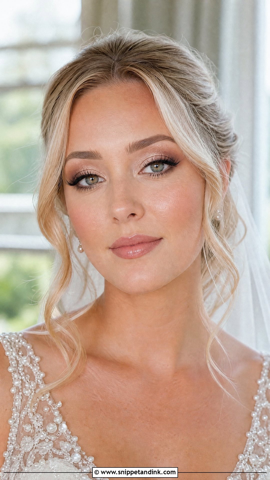 Champagne Smoky Bridal Makeup - Snippet and Ink - 20 Smoky Bridal Makeup Ideas