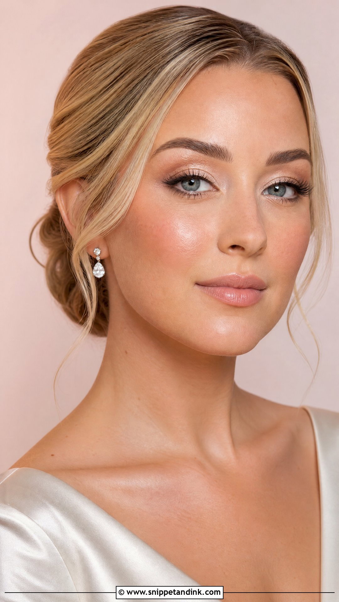 Champagne Sparkly Wedding Makeup - Snippet and Ink - 20 Sparkly Wedding Makeup Ideas