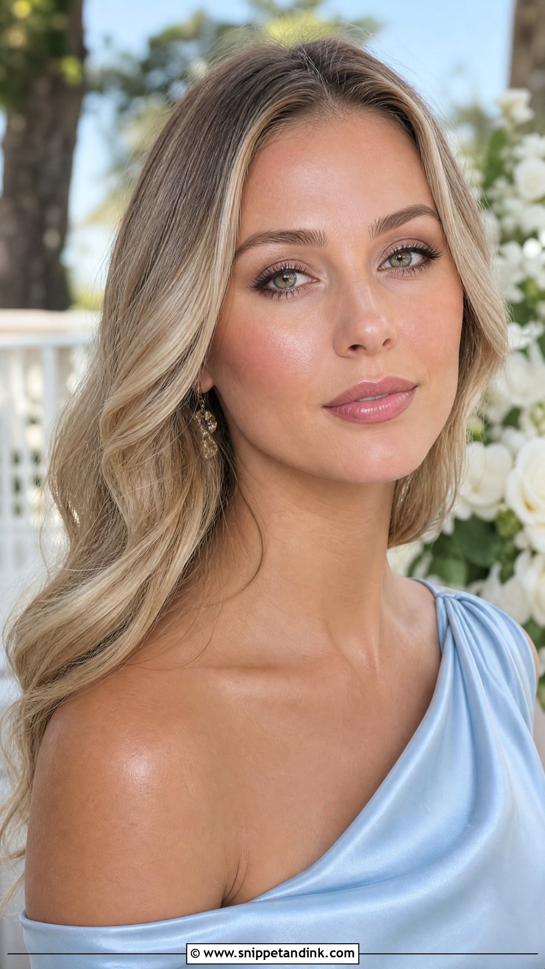 Champagne Spring Wedding Guest Makeup - Snippet and Ink - 20 Spring Wedding Guest Makeup Ideas
