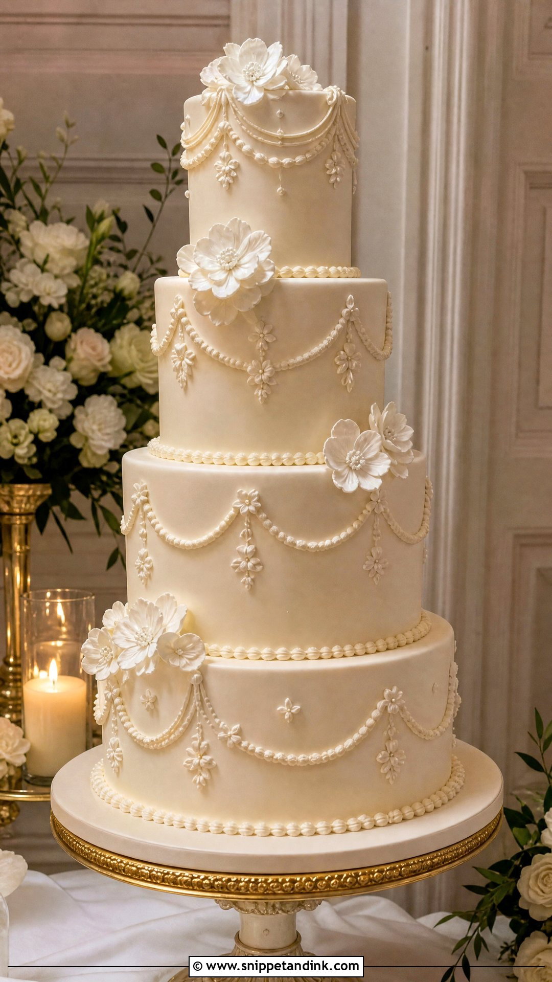 Champagne Wedding Cake - Snippet and Ink - 20 Old Money Cake Ideas for Wedding