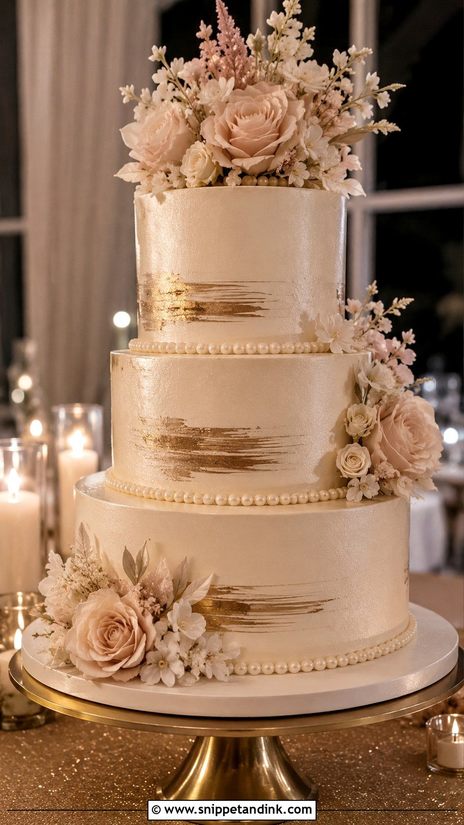 Champagne Wedding Cake - Snippet and Ink - 20 Elaborate Cakes for Wedding