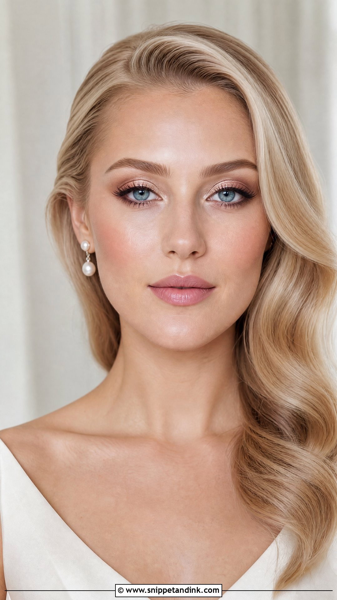 Champagne Wedding Eye Makeup For Blue Eyes - Snippet and Ink - 20 Wedding Eye Makeup for Blue Eyes