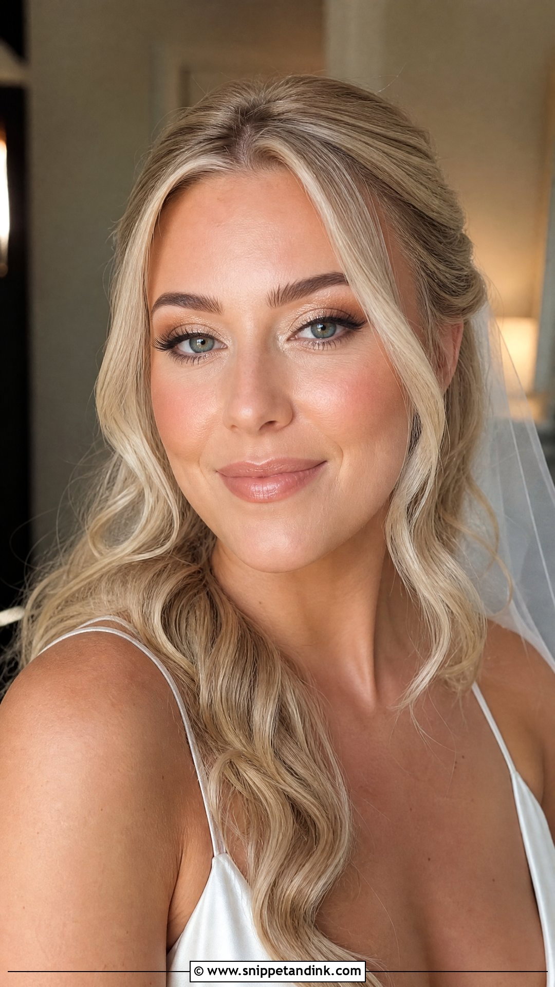 Champagne Wedding Eyeshadow Look - Snippet and Ink - 20 Wedding Eyeshadow Looks