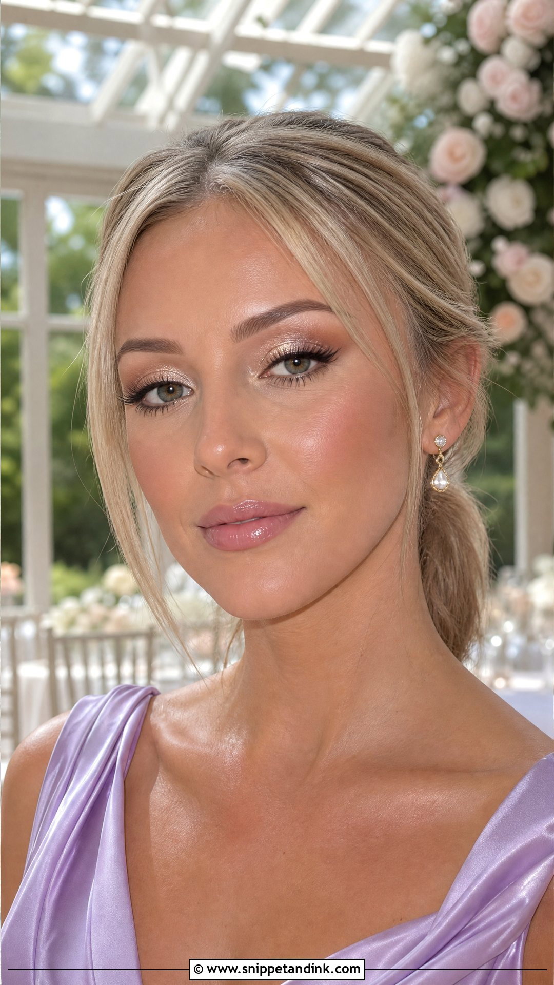 Champagne Wedding Guest Makeup - Snippet and Ink - 30 Makeup for Wedding Guest Ideas