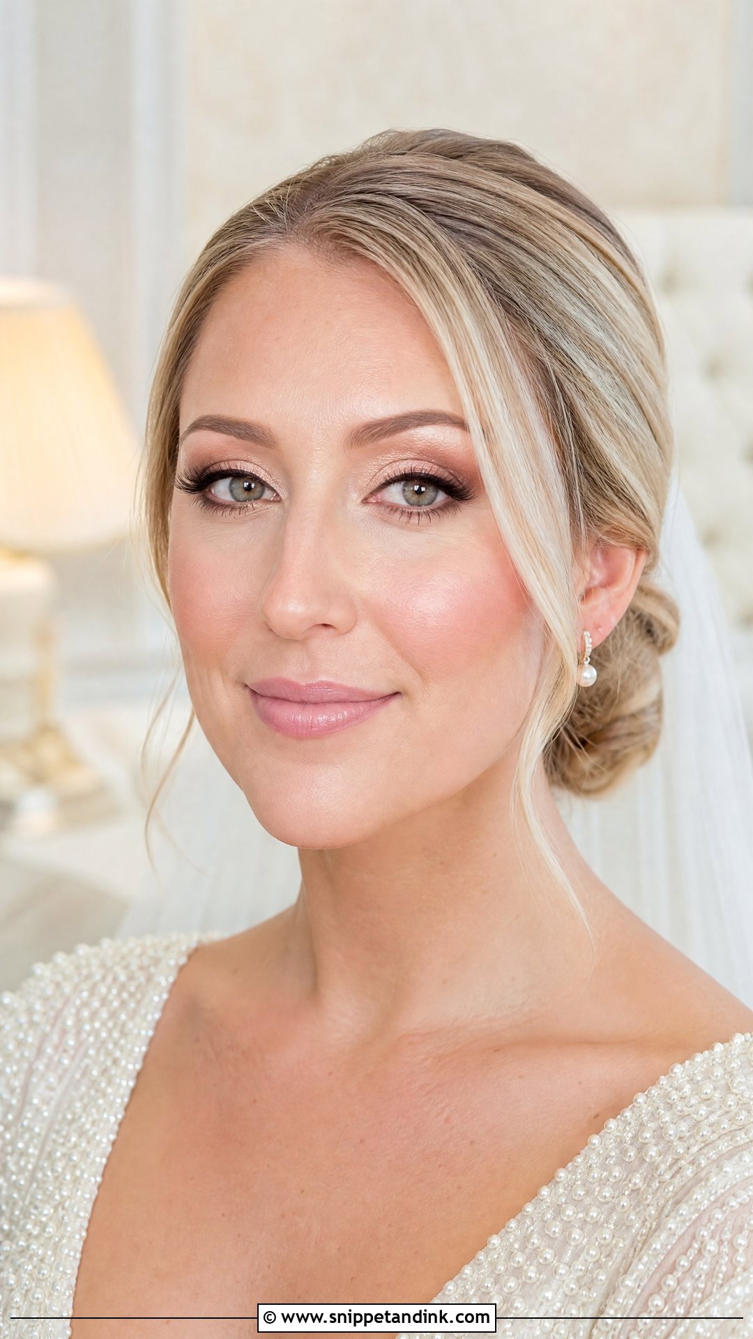 Champagne Wedding Makeup - Snippet and Ink - 25 Clean Wedding Makeup Ideas