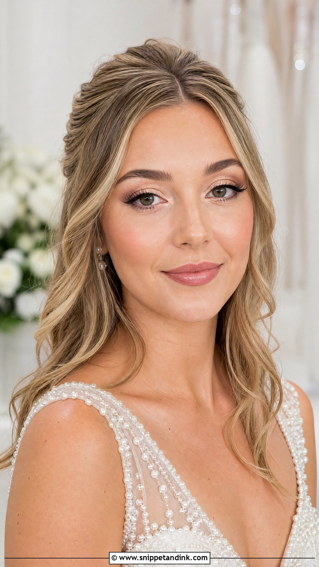 Champagne Wedding Makeup - Snippet and Ink - 20 Soft Makeup for Wedding Ideas