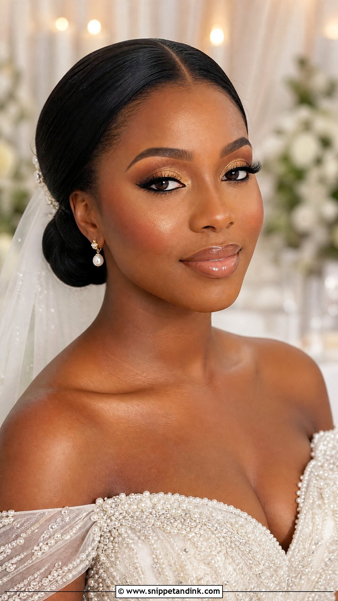 Champagne Wedding Makeup For Black Women - Snippet and Ink - 25 Wedding Makeup Black Women