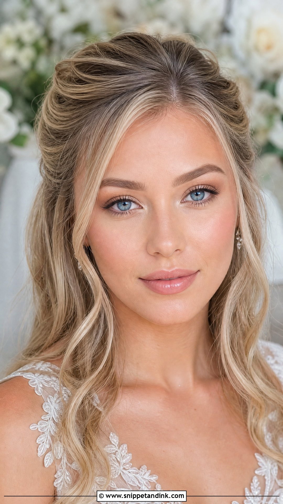 Champagne Wedding Makeup For Blue Eyes - Snippet and Ink - 20 Wedding Makeup Ideas for Blue Eyes