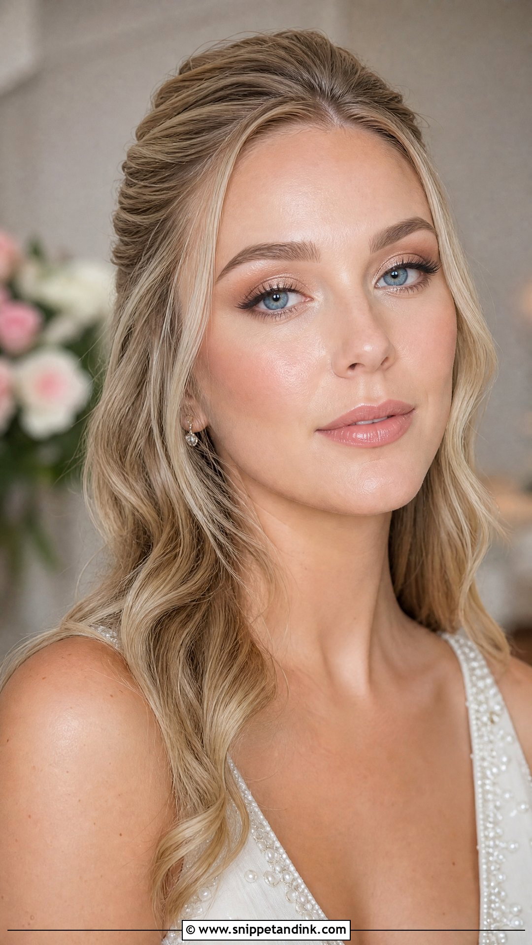 Champagne Wedding Makeup For Blue Eyes - Snippet and Ink - 30 Soft Wedding Makeup for Blue Eyes
