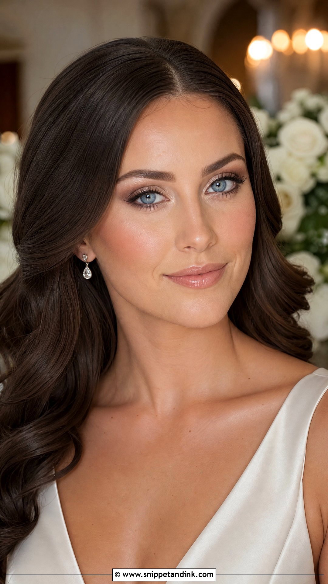 Champagne Wedding Makeup For Blue Eyes And Brown Hair - Snippet and Ink - 20 Wedding Makeup for Blue Eyes and Brown Hair