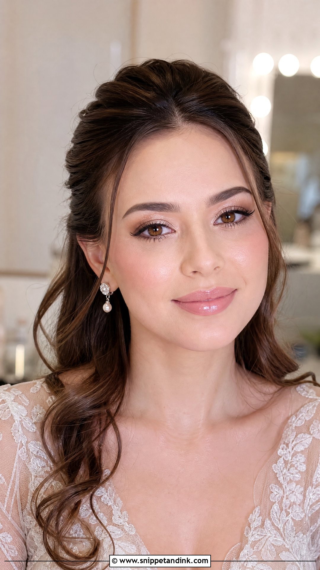 Champagne Wedding Makeup For Brown Eyes - Snippet and Ink - 25 Elegant Wedding Makeup for Brown Eyes