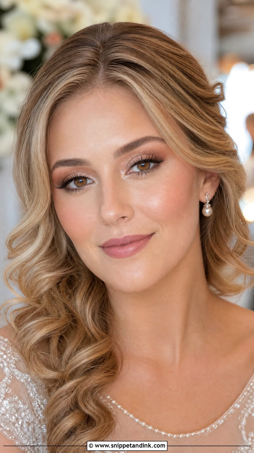 Champagne Wedding Makeup For Brown Eyes - Snippet and Ink - 25 Soft Wedding Makeup for Brown Eyes