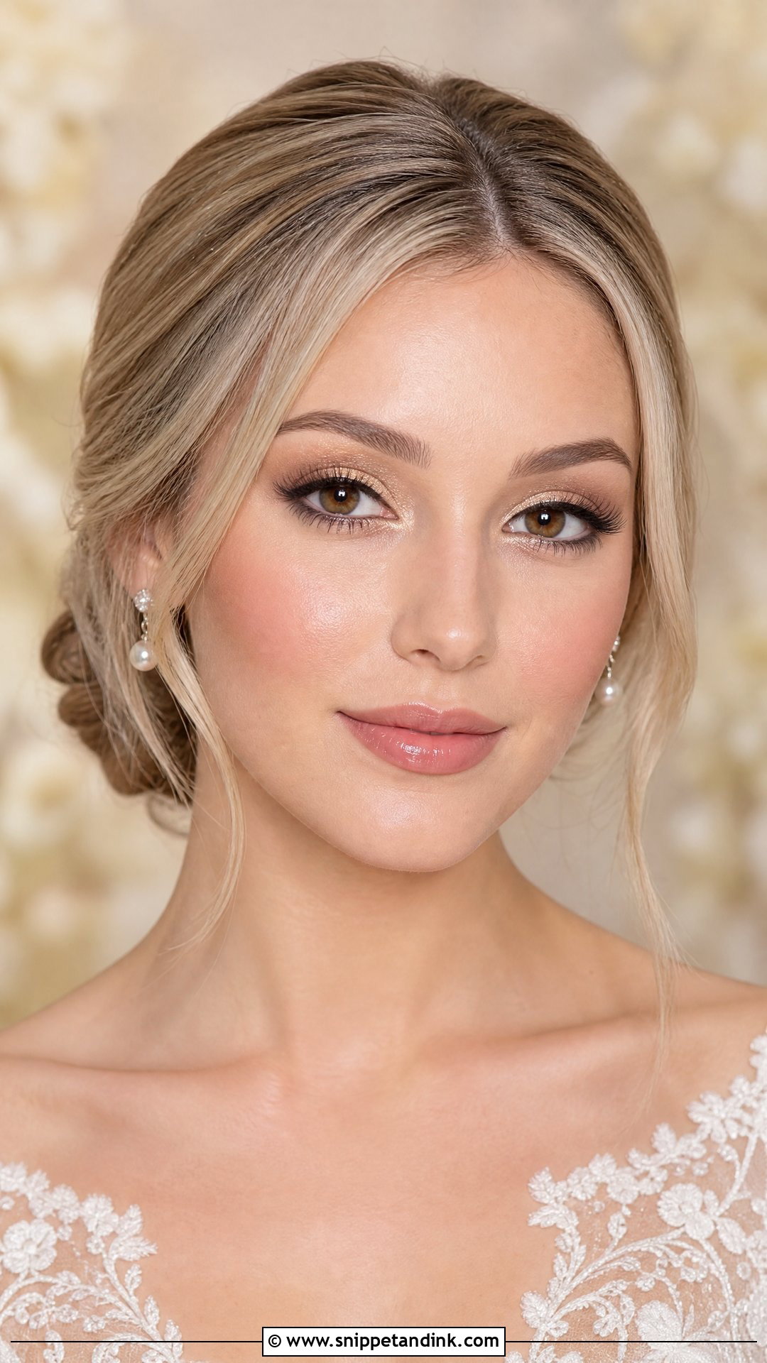 Champagne Wedding Makeup For Brown Eyes - Snippet and Ink - 20 Wedding Makeup Ideas for Brown Eyes