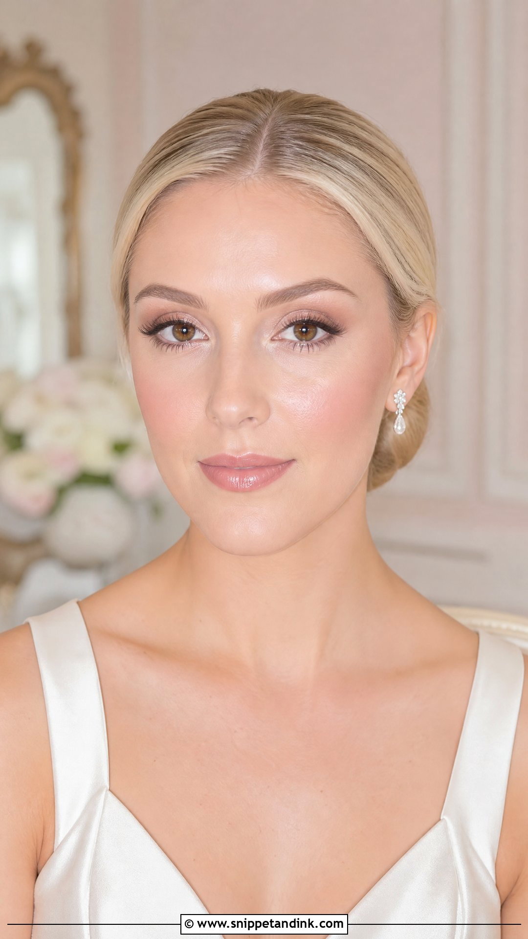 Champagne Wedding Makeup For Brown Eyes - Snippet and Ink - 20 Brown Eye Wedding Makeup Ideas