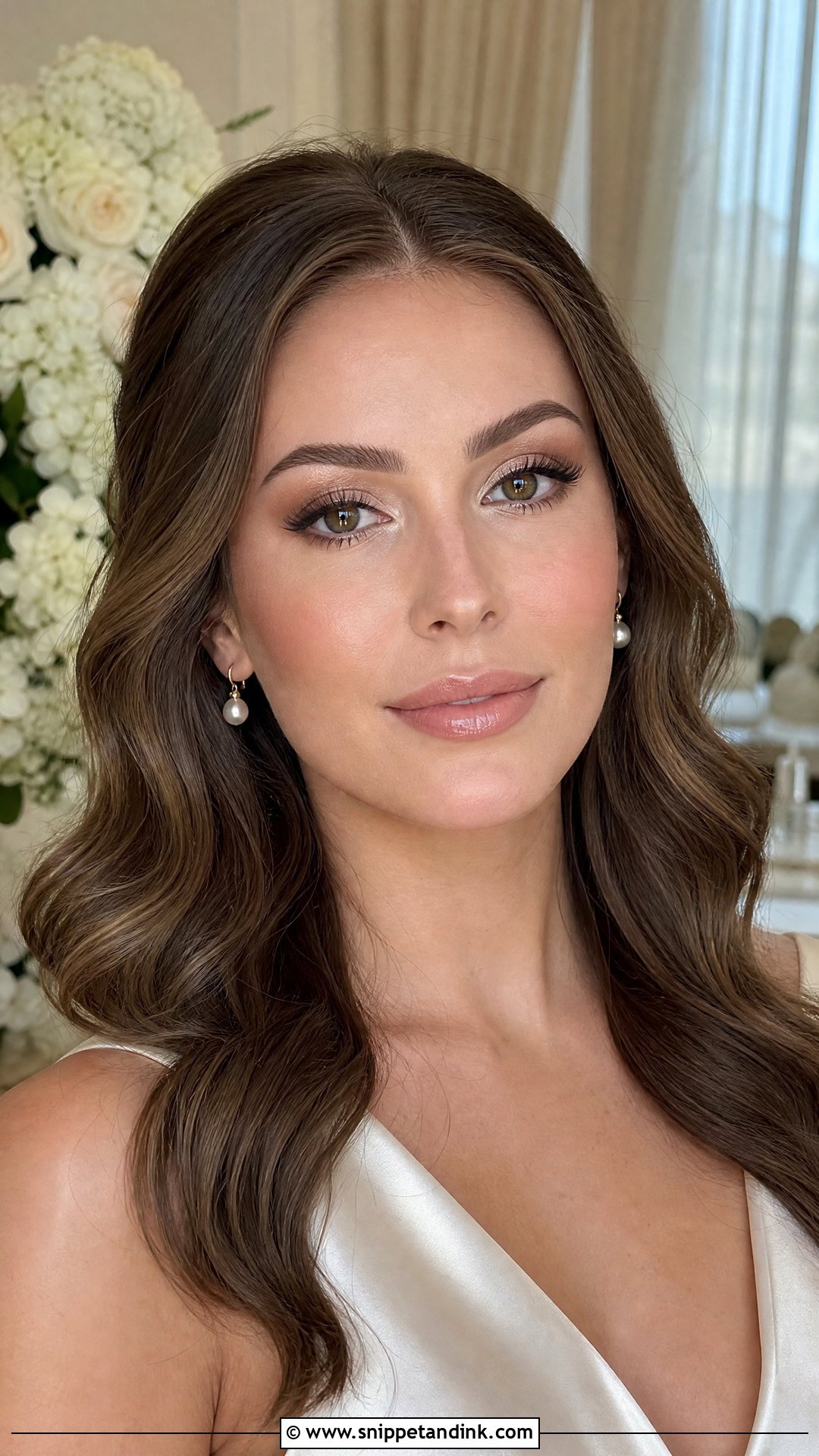 Champagne Wedding Makeup For Brown Hair - Snippet and Ink - 20 Wedding Makeup Brown Hair Ideas
