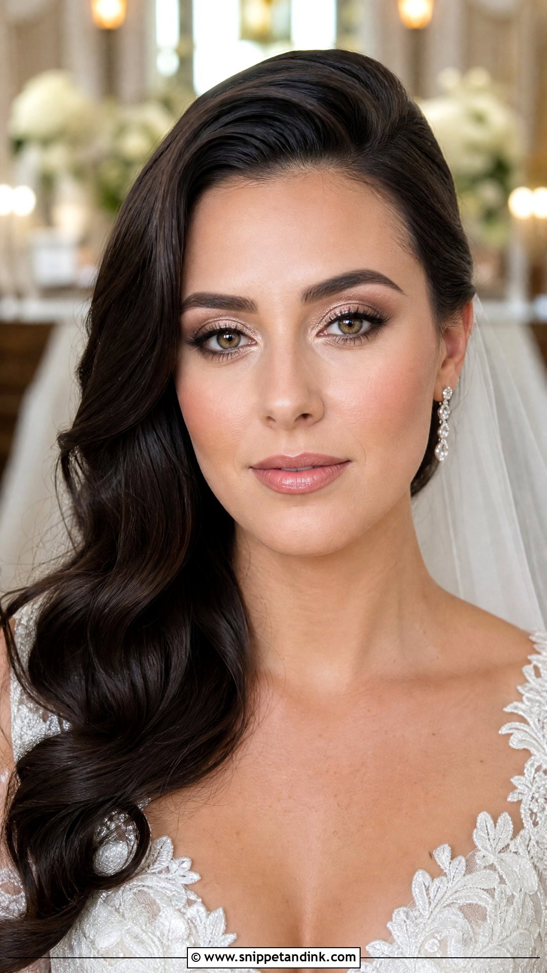Champagne Wedding Makeup For Dark Hair - Snippet and Ink - 20 Wedding Makeup Dark Hair Ideas